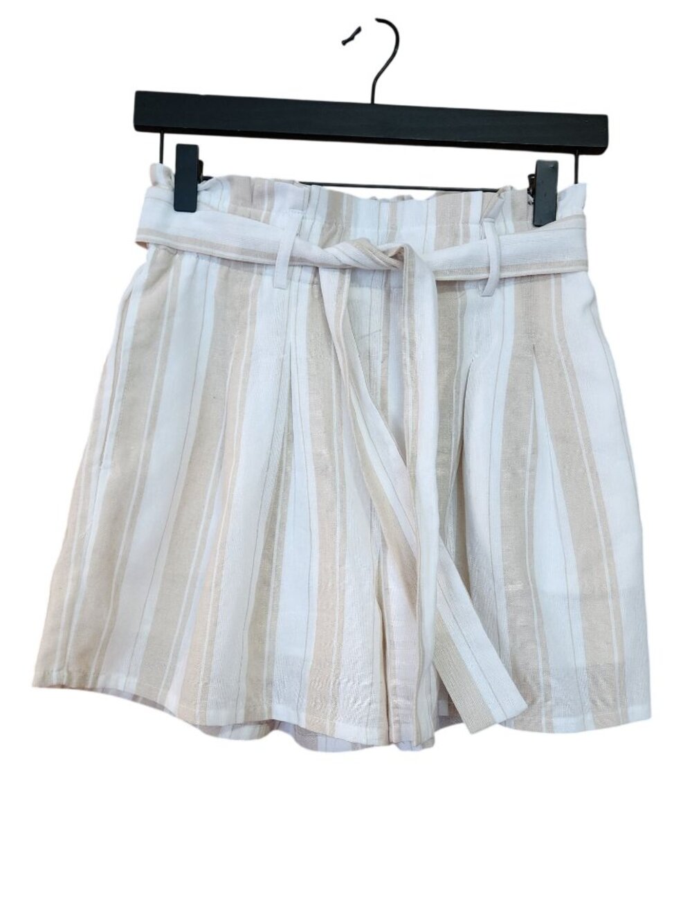 Francasca's Blue Rain Pull On Pleated Shorts Womens Size Small